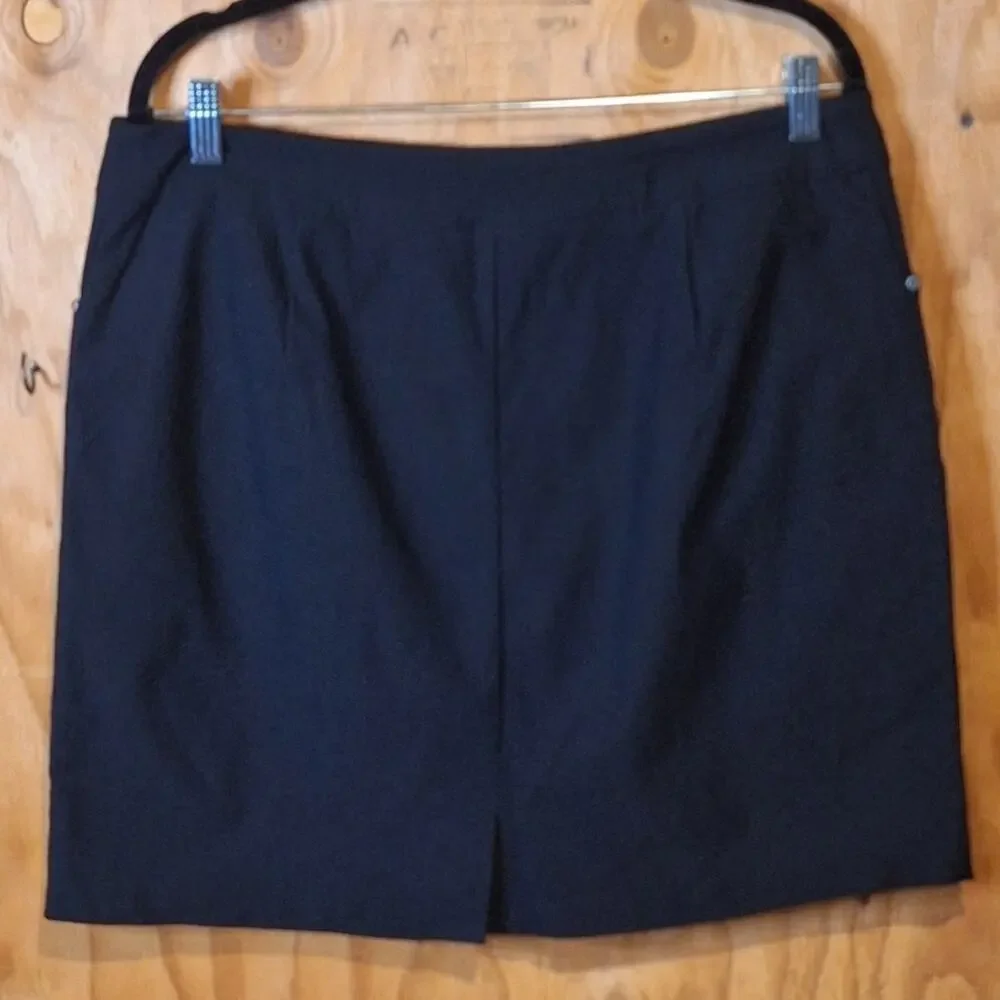 Tribal Pull On Skirt Skort Women's 12 Black Basic Classic Simple Minimalist Mini